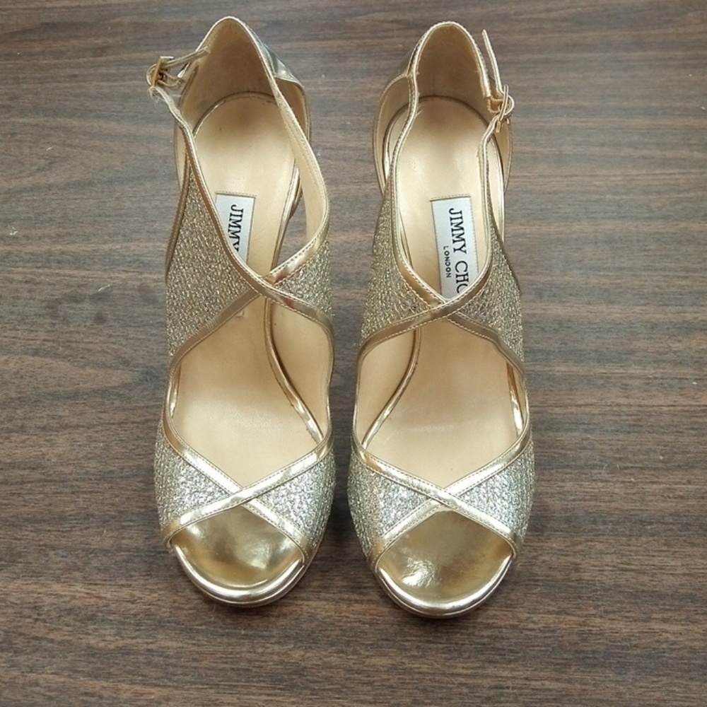Jimmy Choo Gold High Heels Size 39